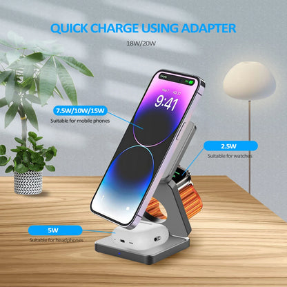 NEW 3 in 1 Foldable Wireless Charging Station