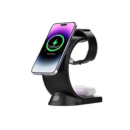 4 in 1 MagSafe Wireless Charging Station with LED Light